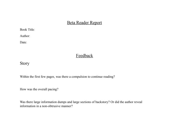 beta read your young adult story